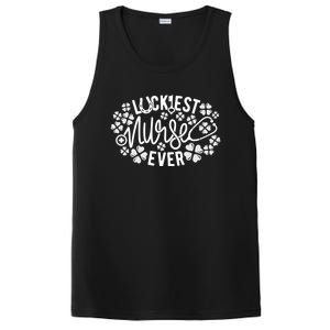 Lucky Nurse Rn Nursing St Paddys Day Gift Luckiest Nurse Ever Great Gift PosiCharge Competitor Tank