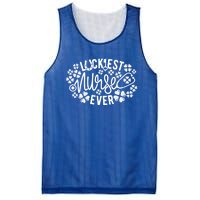 Lucky Nurse Rn Nursing St Paddys Day Gift Luckiest Nurse Ever Great Gift Mesh Reversible Basketball Jersey Tank