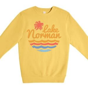 Lake Norman Retro Logo Premium Crewneck Sweatshirt