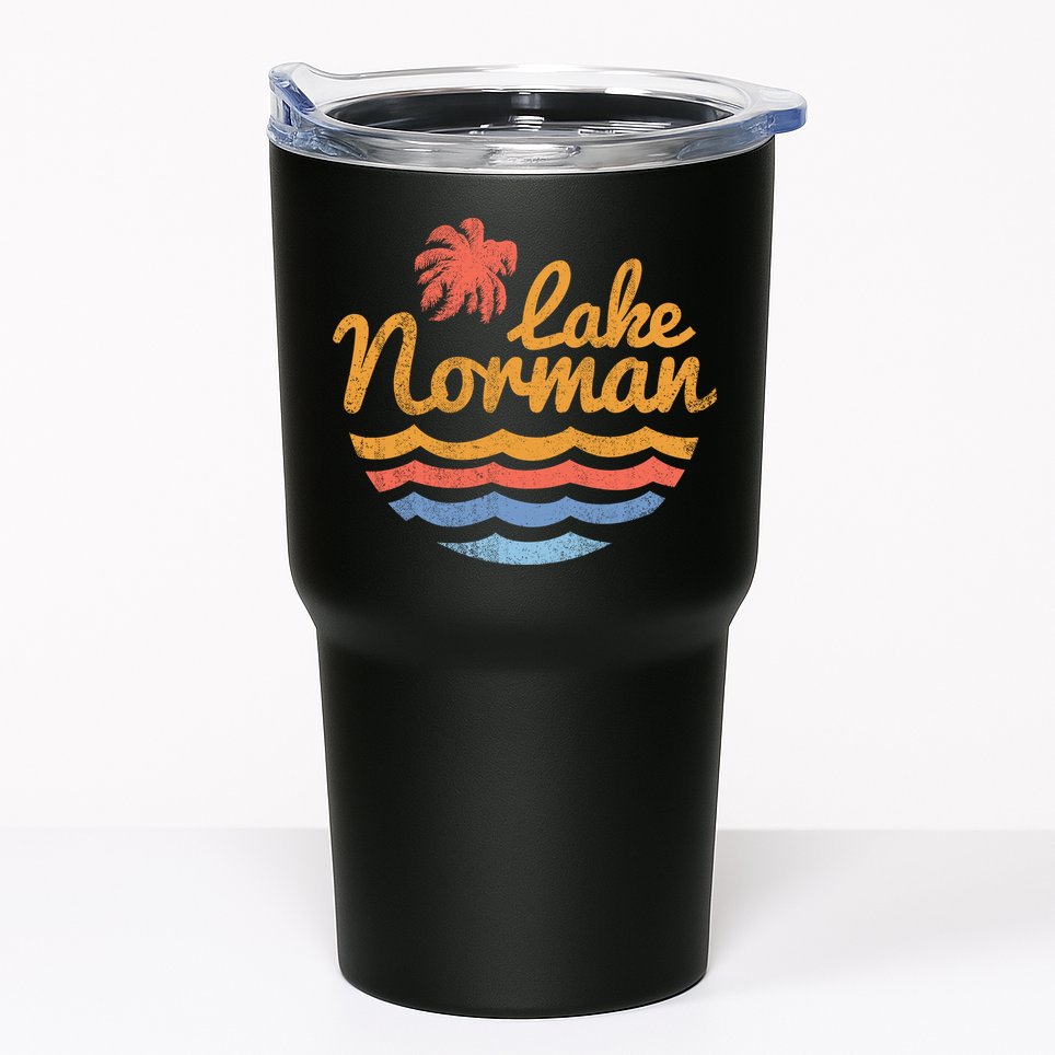 Lake Norman Retro Logo Tumbler