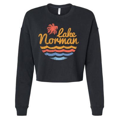 Lake Norman Retro Logo Cropped Pullover Crew