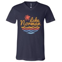 Lake Norman Retro Logo V-Neck T-Shirt