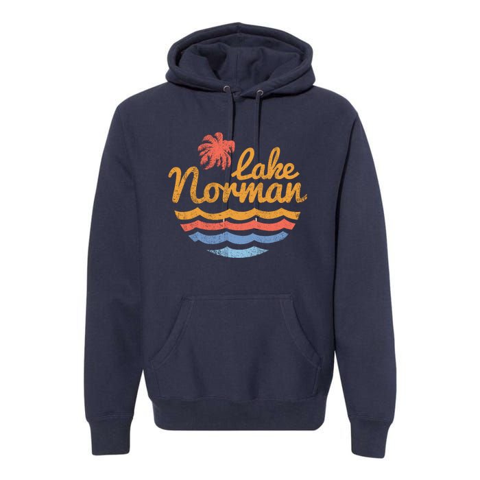 Lake Norman Retro Logo Premium Hoodie