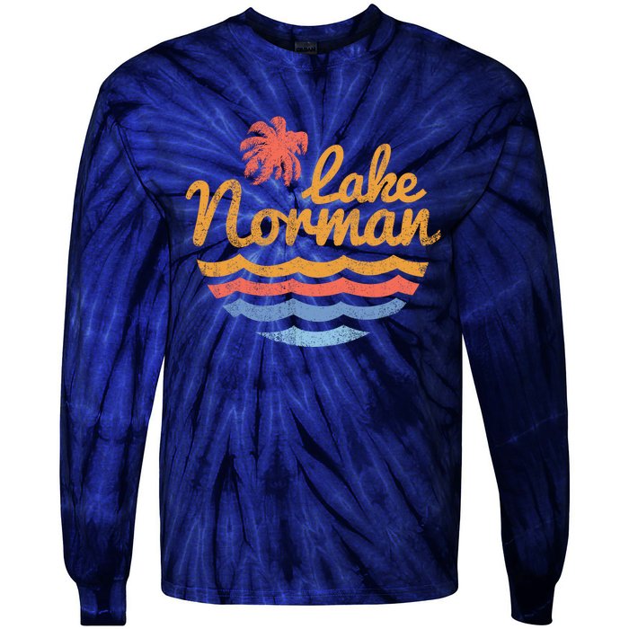 Lake Norman Retro Logo Tie-Dye Long Sleeve Shirt