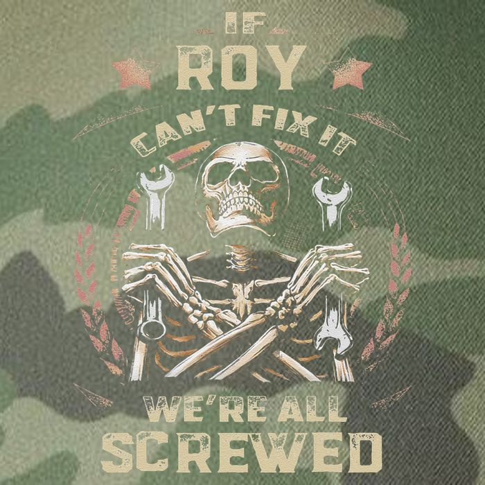 Last Name Roy If Roy CanT Fix It Legacy Tie Dye Trucker Hat