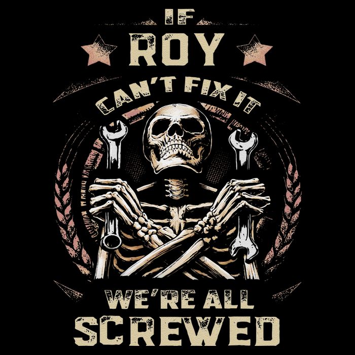 Last Name Roy If Roy CanT Fix It Drawstring Bag