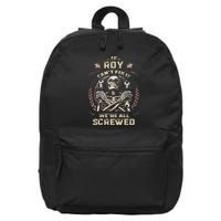 Last Name Roy If Roy CanT Fix It 16 in Basic Backpack