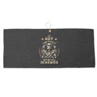 Last Name Roy If Roy CanT Fix It Large Microfiber Waffle Golf Towel