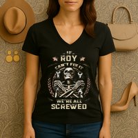 Last Name Roy If Roy CanT Fix It Women's V-Neck T-Shirt