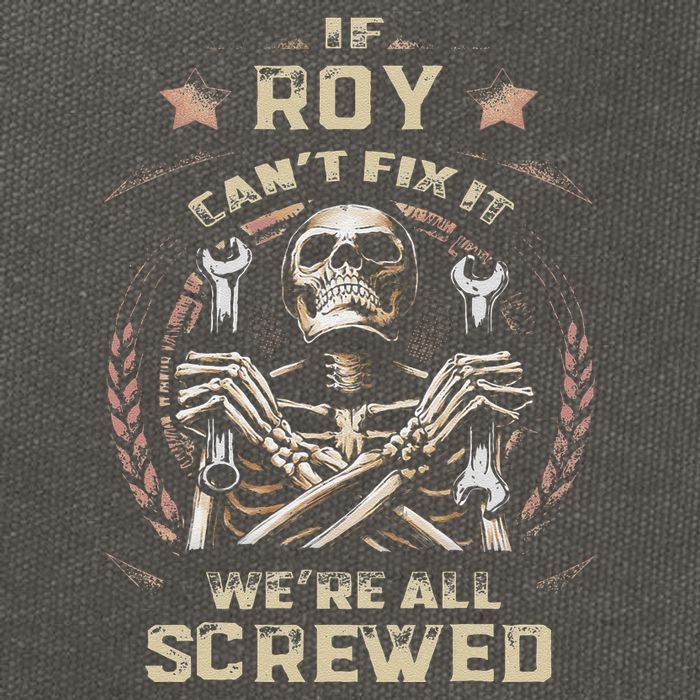 Last Name Roy If Roy CanT Fix It Cotton Canvas Backpack