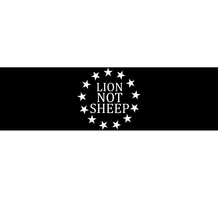 Lion Not Sheep Bumper Sticker