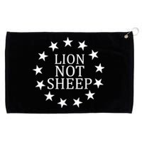 Lion Not Sheep Grommeted Golf Towel