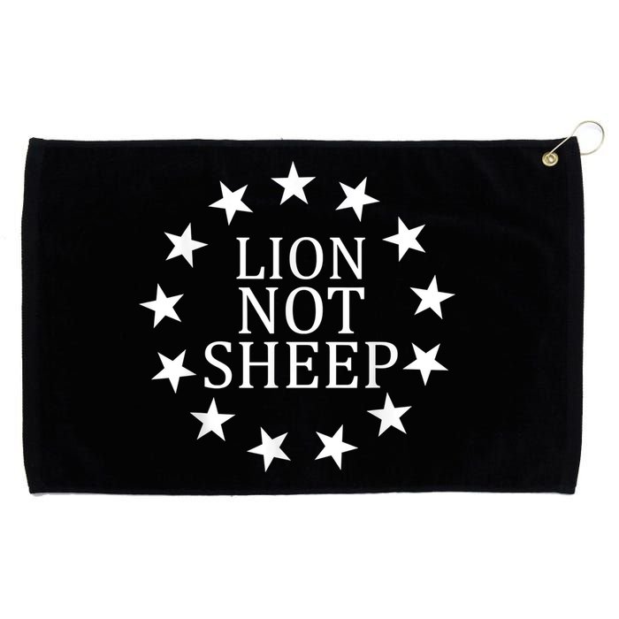 Lion Not Sheep Grommeted Golf Towel