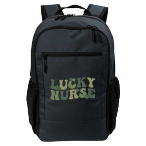 Lucky Nurse St Patrick's Day Nurse Shamrock Nursing Gift Daily Commute Backpack