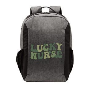 Lucky Nurse St Patrick's Day Nurse Shamrock Nursing Gift Vector Backpack