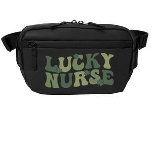 Lucky Nurse St Patrick's Day Nurse Shamrock Nursing Gift Crossbody Pack