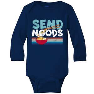 Love Noods Send Noodles Joke Ra Fan Gift Funny Gift Baby Long Sleeve Bodysuit