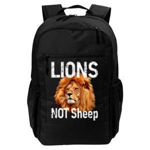 LIONS Not SHEEP, Antiliberal Daily Commute Backpack