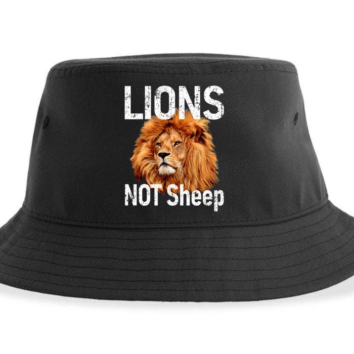 LIONS Not SHEEP, Antiliberal Sustainable Bucket Hat