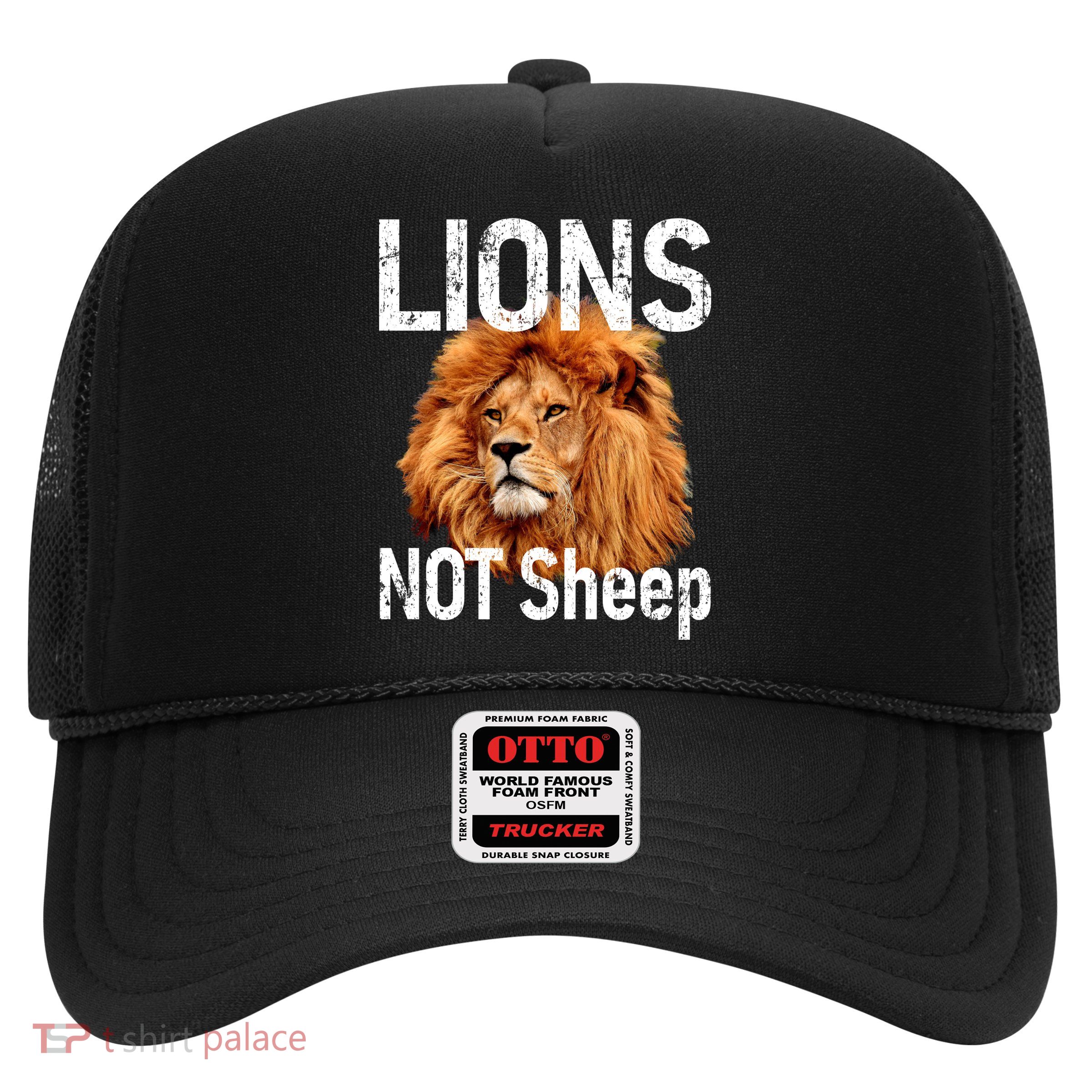 LIONS Not SHEEP, Antiliberal Trucker Hat