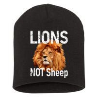 LIONS Not SHEEP, Antiliberal Short Acrylic Beanie