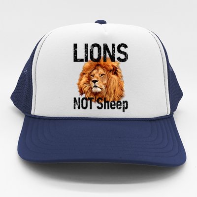 LIONS Not SHEEP, Antiliberal Trucker Hat