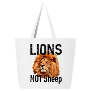 LIONS Not SHEEP, Antiliberal 25L Jumbo Tote