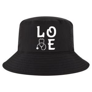 Love Nurse Stethoscope Cute Nursing School Gift Cool Comfort Performance Bucket Hat