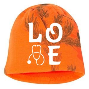 Love Nurse Stethoscope Cute Nursing School Gift Kati - Camo Knit Beanie