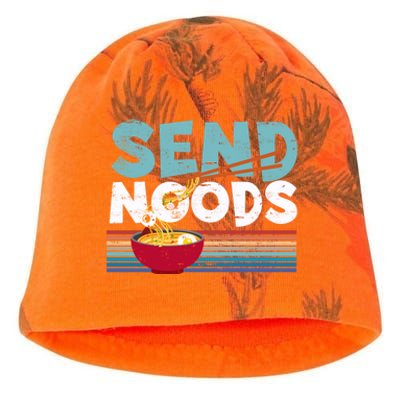 Love Noods Send Noodles Joke Ra Fan Gift Cool Gift Kati - Camo Knit Beanie