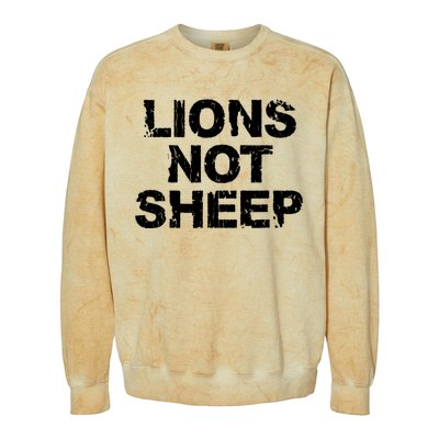 Lions Not Sheep Colorblast Crewneck Sweatshirt