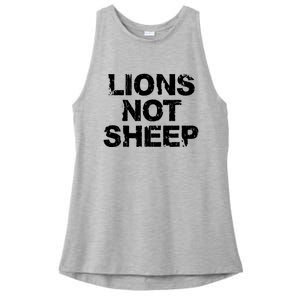 Lions Not Sheep Ladies PosiCharge Tri-Blend Wicking Tank