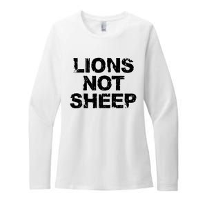 Lions Not Sheep Womens CVC Long Sleeve Shirt