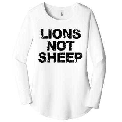 Lions Not Sheep Women's Perfect Tri Tunic Long Sleeve Shirt