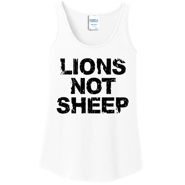 Lions Not Sheep Ladies Essential Tank