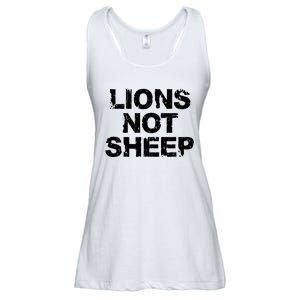 Lions Not Sheep Ladies Essential Flowy Tank