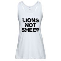 Lions Not Sheep Ladies Essential Flowy Tank