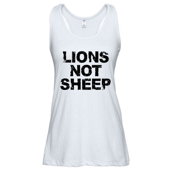 Lions Not Sheep Ladies Essential Flowy Tank