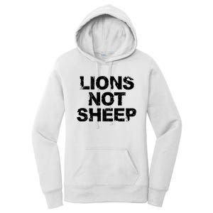 Lions Not Sheep Women's Pullover Hoodie