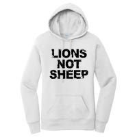 Lions Not Sheep Women's Pullover Hoodie