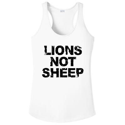 Lions Not Sheep Ladies PosiCharge Competitor Racerback Tank