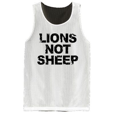 Lions Not Sheep Mesh Reversible Basketball Jersey Tank