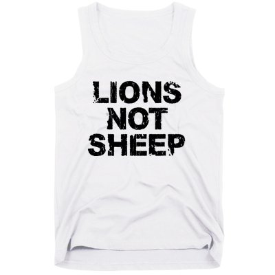 Lions Not Sheep Tank Top