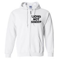 Lions Not Sheep Full Zip Hoodie