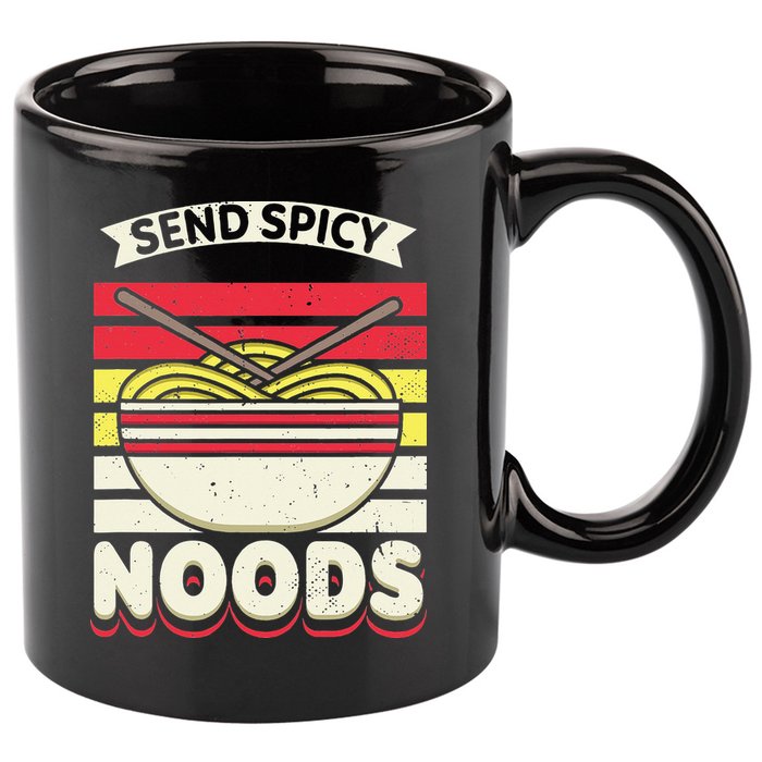 Love Noods Send Noodles Joke Ra Fan 11oz C Handle Ceramic Mug