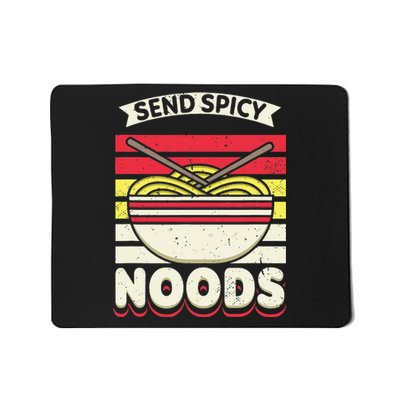 Love Noods Send Noodles Joke Ra Fan Mousepad