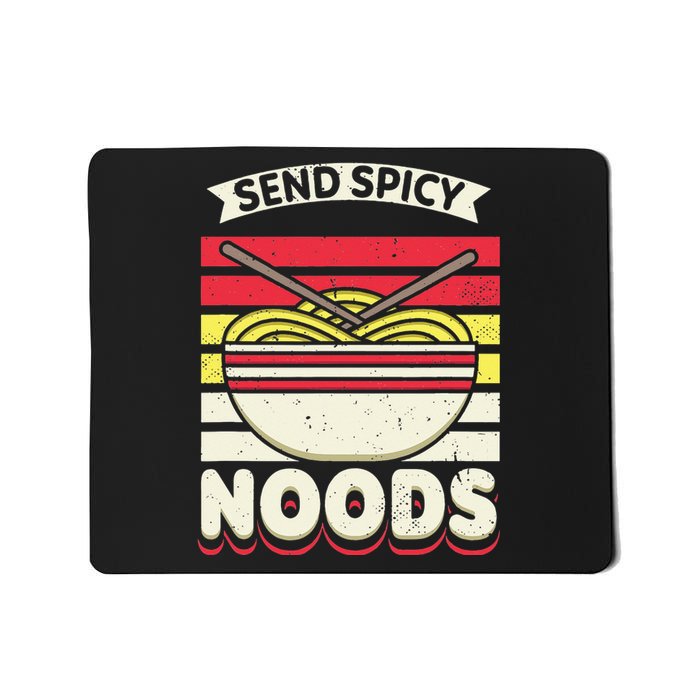 Love Noods Send Noodles Joke Ra Fan Mousepad