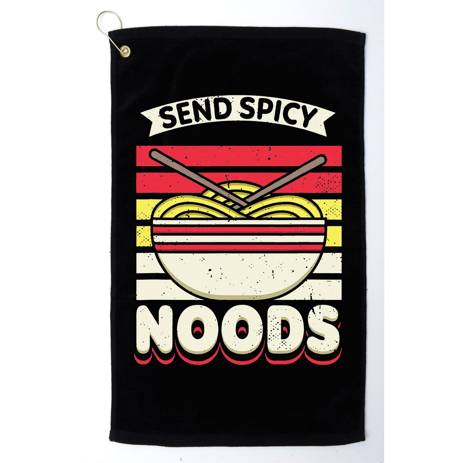 Love Noods Send Noodles Joke Ra Fan Golf Towel