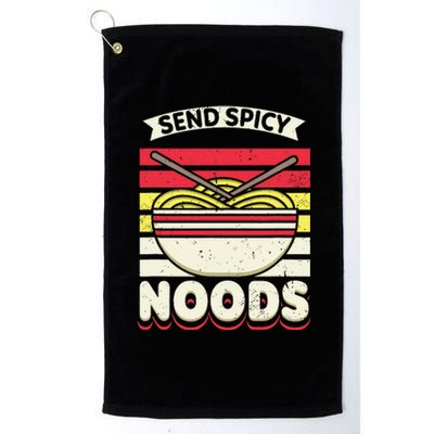 Love Noods Send Noodles Joke Ra Fan Platinum Collection Golf Towel