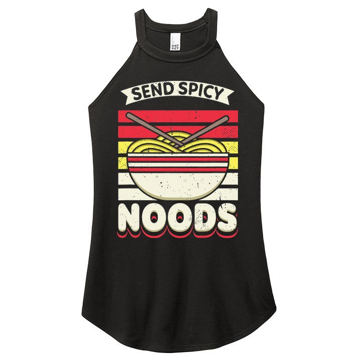 Love Noods Send Noodles Joke Ra Fan Women's Perfect Tri Rocker Tank